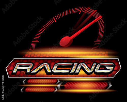 RACING SPORT CONCEPT for LOGO DESIGN VECTOR