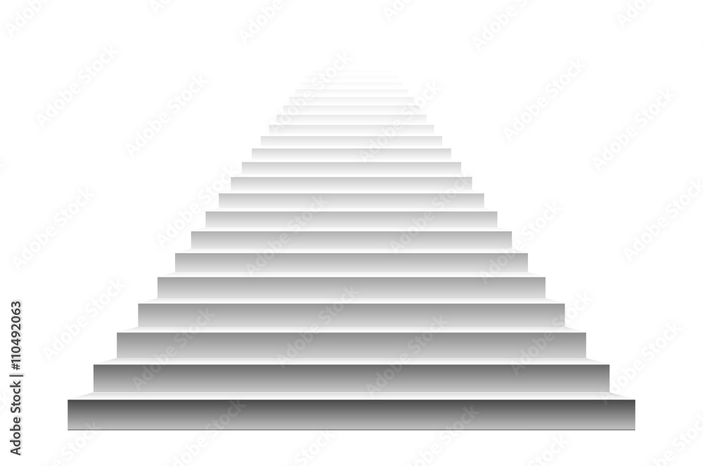 Stairs isolated on white background. Steps. Vector illustration Stairs isolated on white background. Steps. Vector illustration