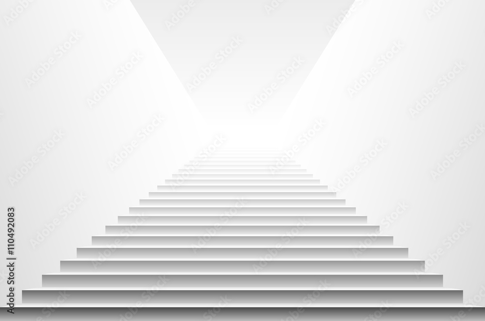 Stairs isolated on white background. Steps. Vector illustration Stairs isolated on white background. Steps. Vector illustration