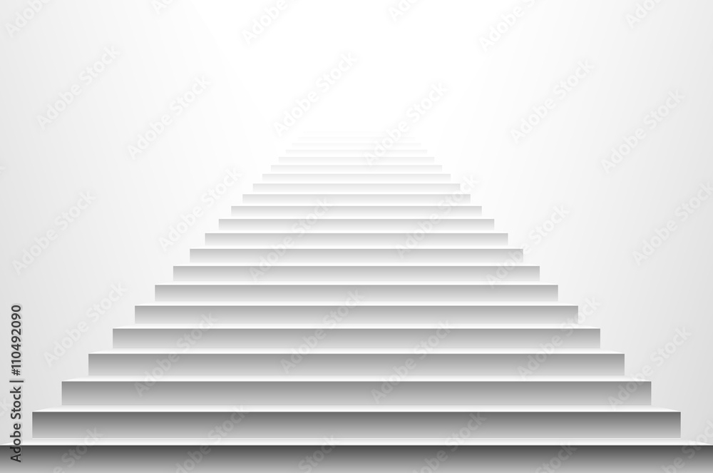 Stairs isolated on white background. Steps. Vector illustration Stairs isolated on white background. Steps. Vector illustration