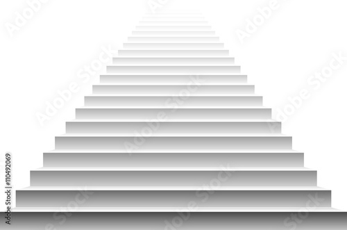 Stairs isolated on white background. Steps. Vector illustration © 7razer