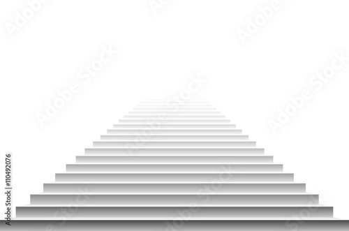 Stairs isolated on white background. Steps. Vector illustration