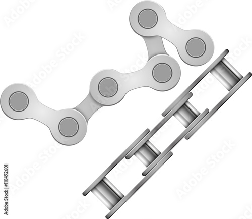 bicycle chain abstract vector illustration eps 10 chain links