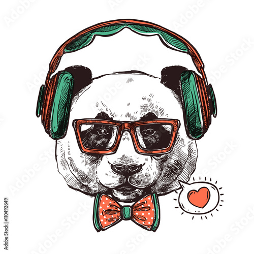 Hipster Portrait Animals