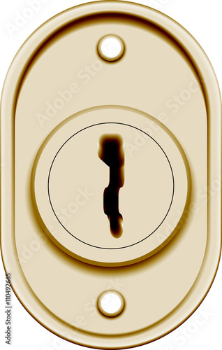 keyhole  abstract vector illustration isolated eps 10
