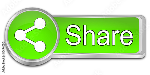 Share Button - 3D illustration