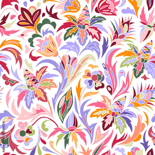 Vector flower pattern. 