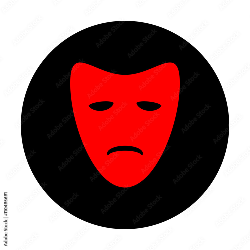 Tragedy theatrical masks Tragedy theatrical masks