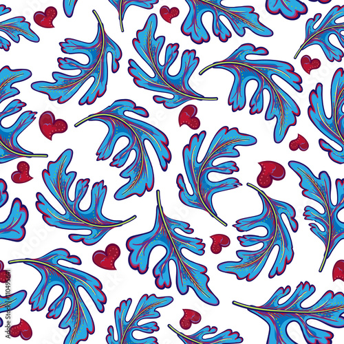 vector seamless graphical artistic fantasy pattern.