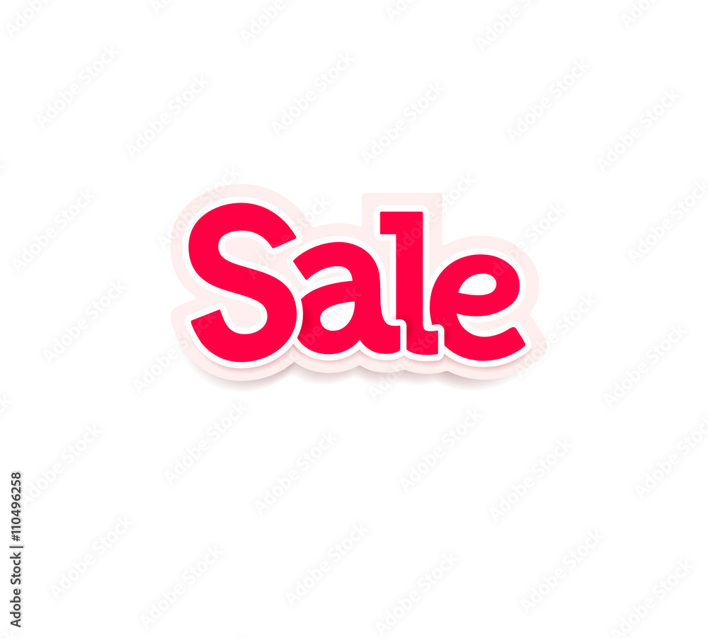 Sale Red vector lettering design banner for web, flyer, brochure, poster. modern Red and white simple letters sale. EPS 10 Sale Red vector lettering design banner for web, flyer, brochure, poster. modern Red and white simple letters sale. EPS 10