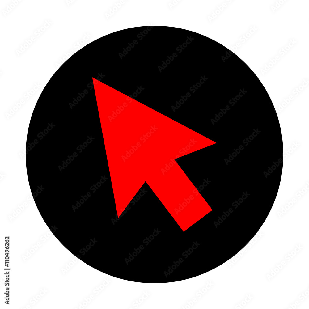 Arrow sign. Red vector icon Arrow sign. Red vector icon