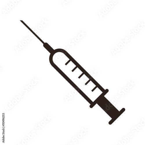 Injection syringe icon