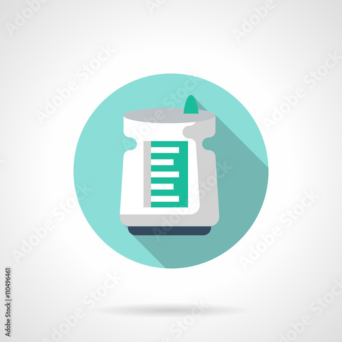 Air dehumidifier flat color design vector icon