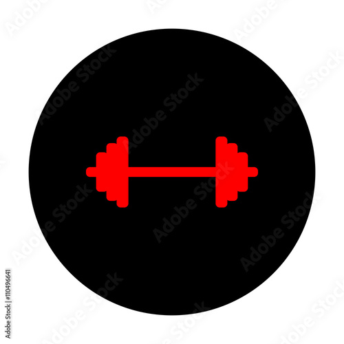 Dumbbell weights sign