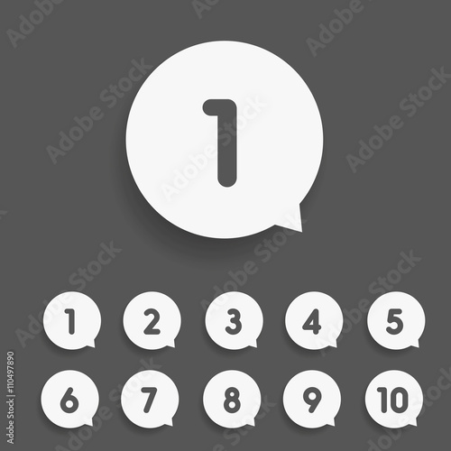 Number set round vector