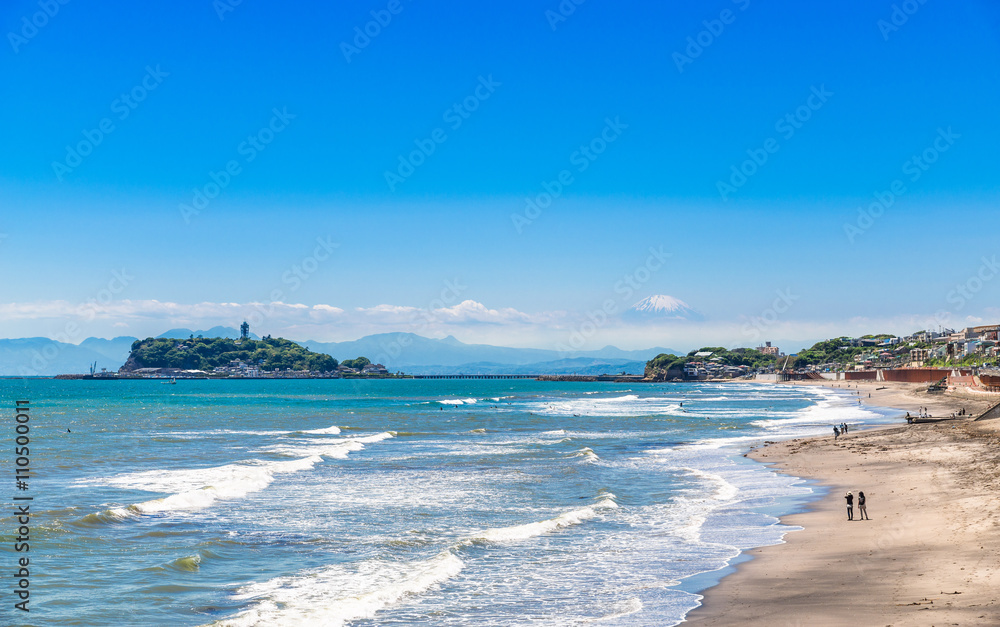 富士山と湘南海岸stock Photo Adobe Stock