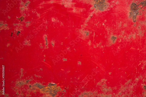 rugged and weathered red metal texture
