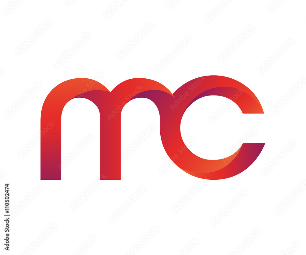 Colorful Letter M C Logo Colorful Letter M C Logo
