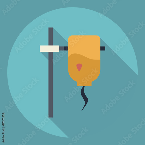 Flat modern design with shadow  Icon enema
