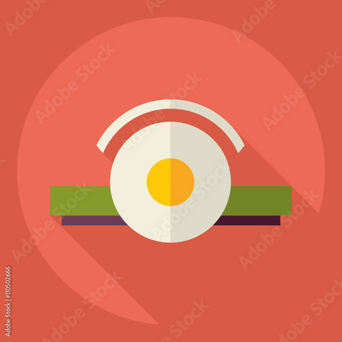Flat modern design with shadow  Icon ENT