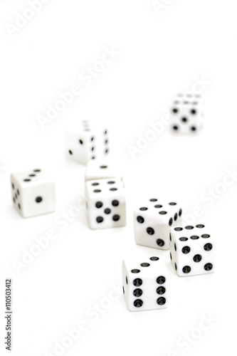 gambling dices isolated on white background