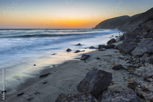 california vibrant sunset on the pacific ocean © Dan Kosmayer