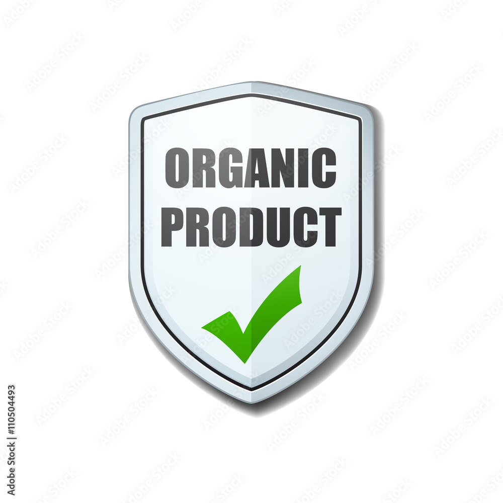 Organic Product shield sign Organic Product shield sign