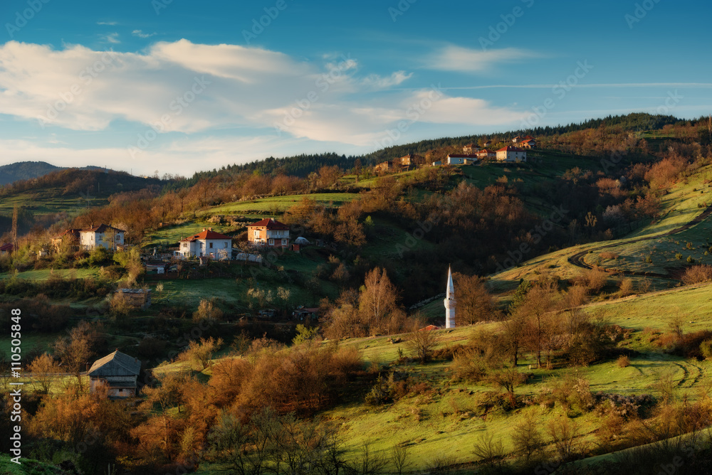 Borovitsa village in the spring, Eastern Rhodopes, Bulgaria