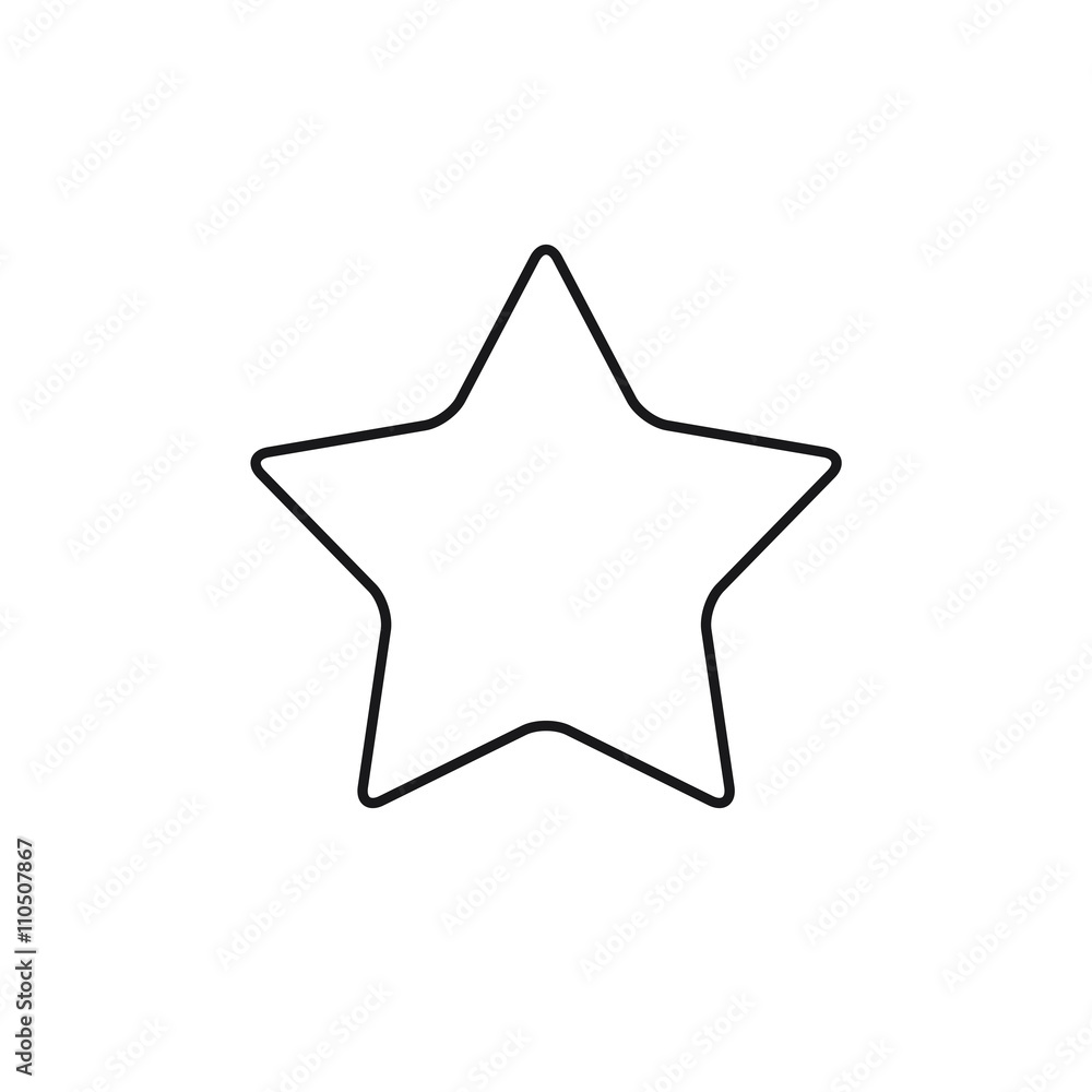 star with round corners black web icon star with round corners black web icon