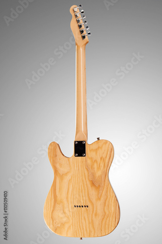Wooden telecaster guitar photo