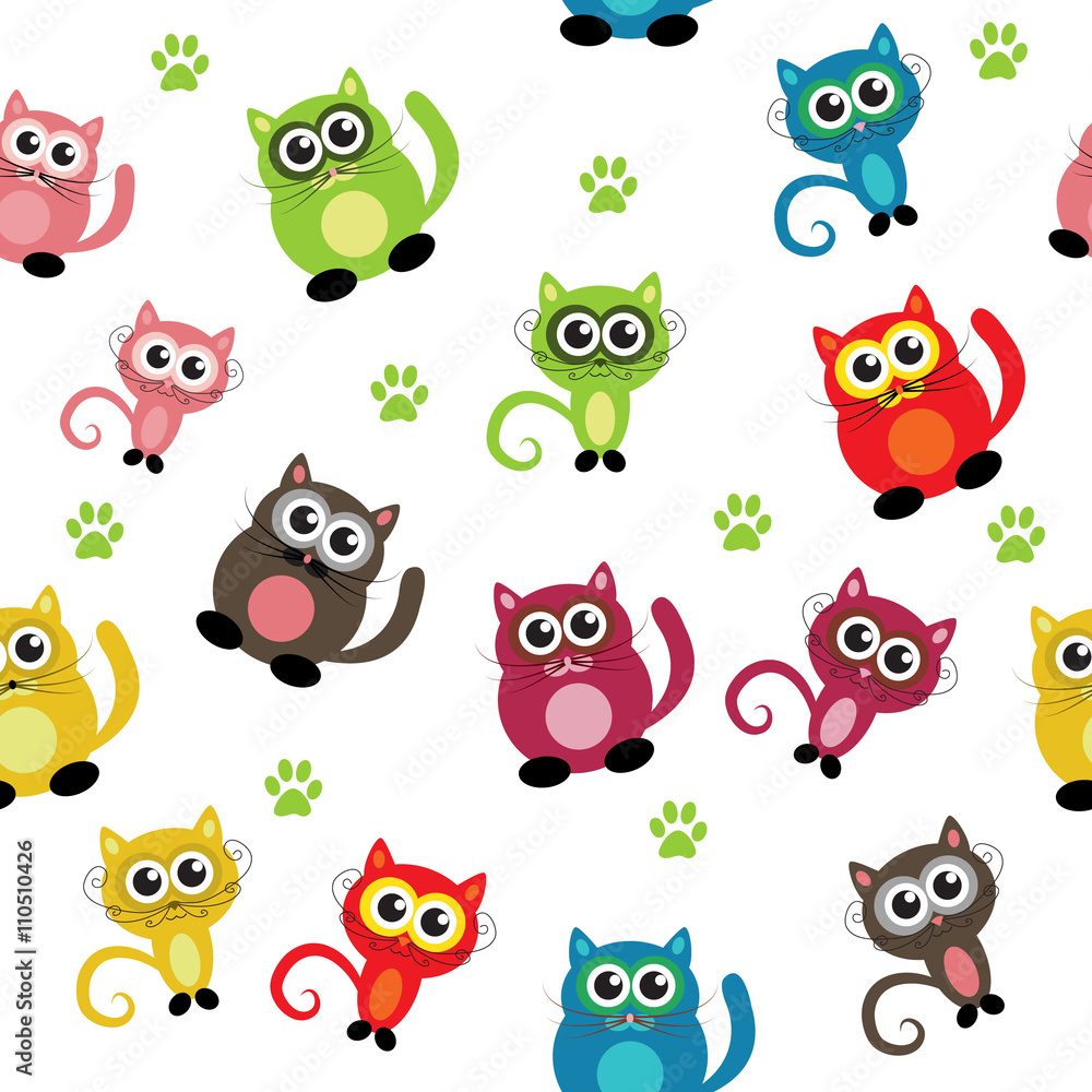 cats baby seamless texture cats baby seamless texture