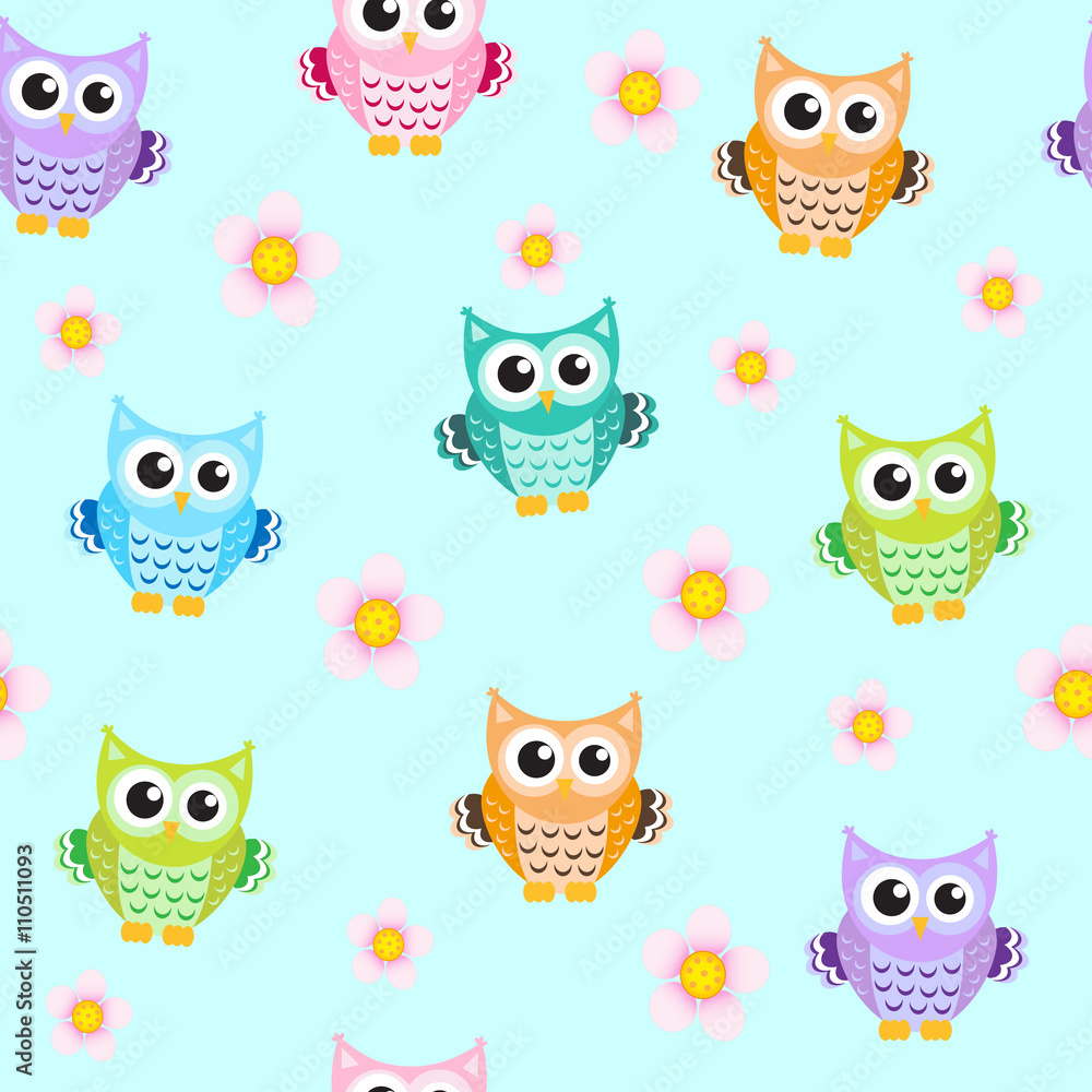 owl baby seamless texture owl baby seamless texture
