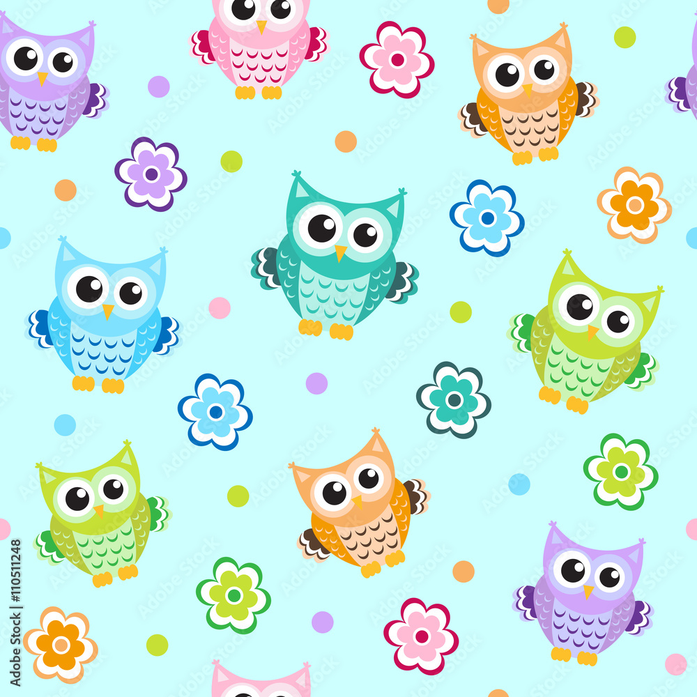 owl baby seamless texture owl baby seamless texture