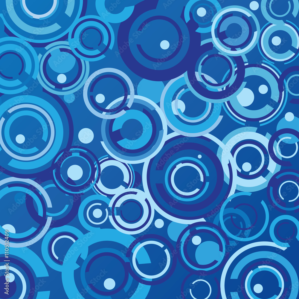 Abstract Blue Background Vector Illustration.