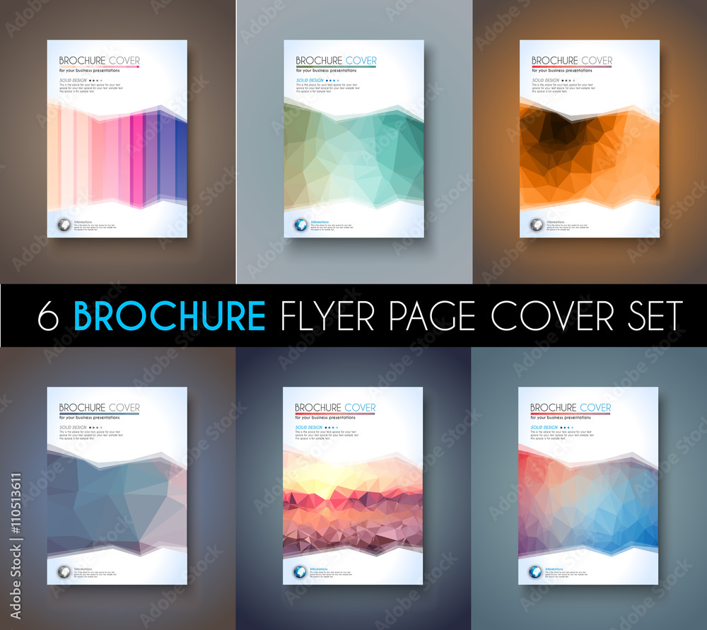 Set of Brochure template, Flyer Design or Depliant Cover for business