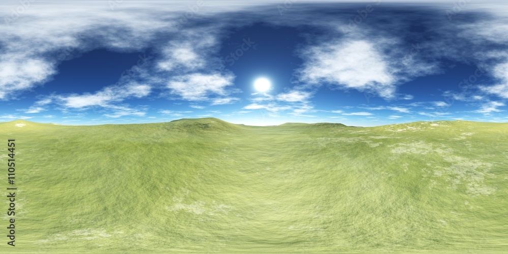 environment map ,HDRI High resolution map. Round panorama, spherical panorama, equidistant projection, land under heaven