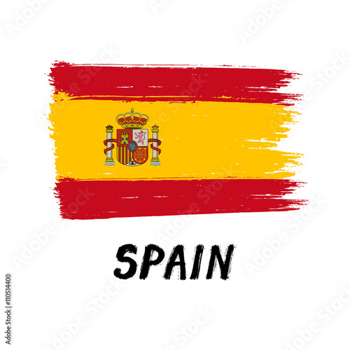 Flag Of Spain  - Grunge