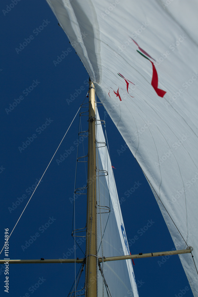 Fototapeta premium Blick auf den Mast