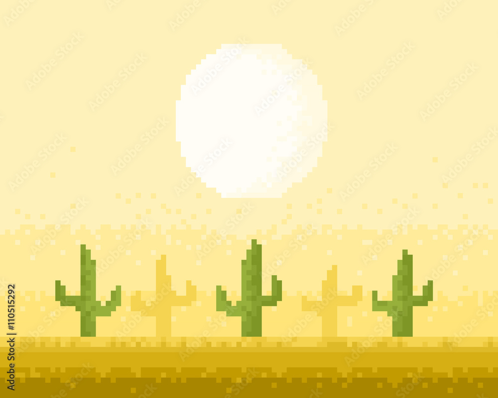 Desert pixel art