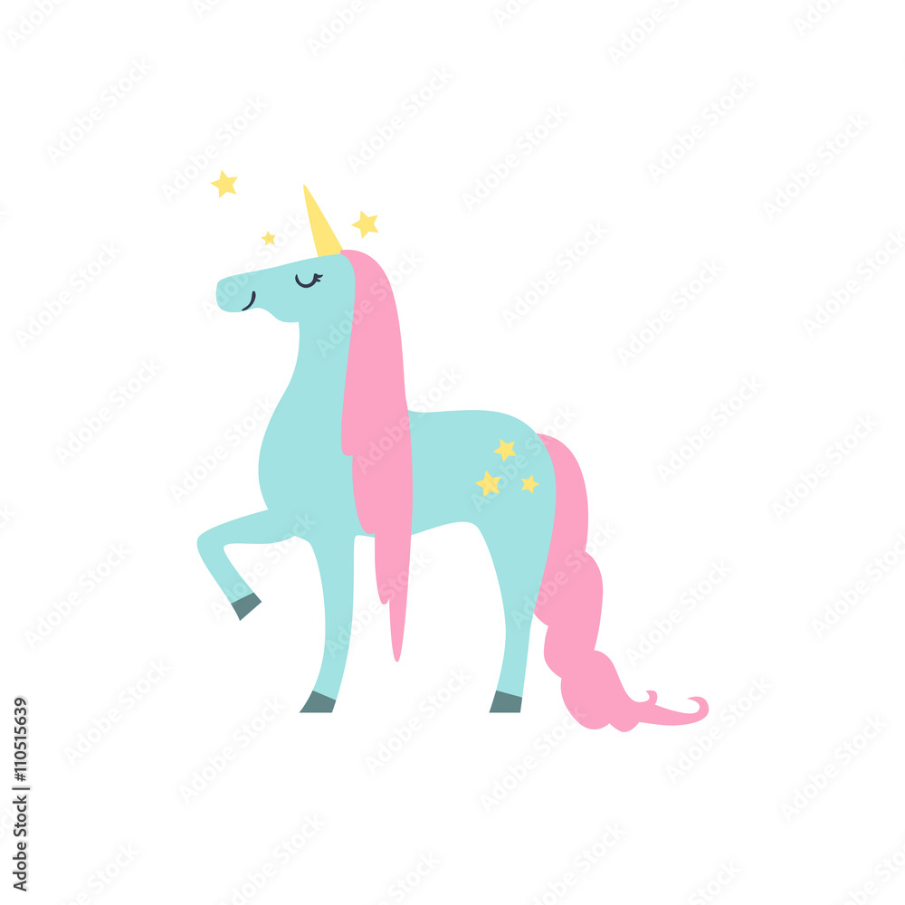 Fototapeta premium Fairytale Unicorn Drawing