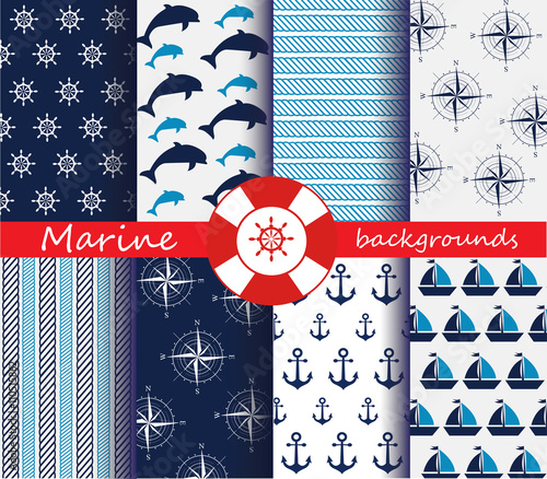 Marine patterns set