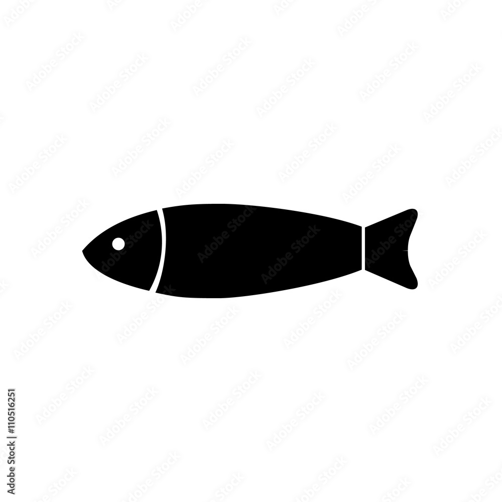 Fish icon. Vector illustration Fish icon. Vector illustration