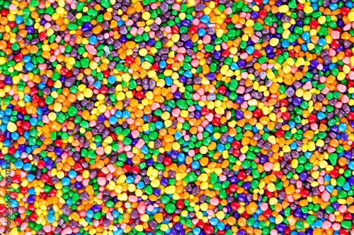 Background texture of colorful sugar candy pearls
