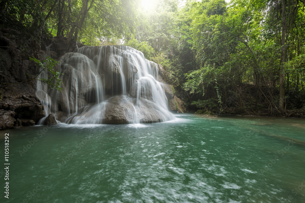 Wonderful waterfall in Kanjanaburi Province, Thailand Wonderful waterfall in Kanjanaburi Province, Thailand