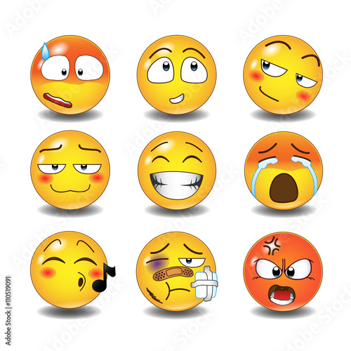 Set of emoticons