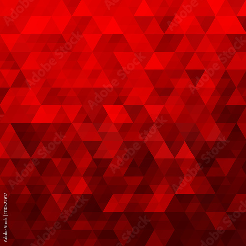 Red Abstract Geometric Triangle Background - Vector IllustrationAbstract Polygon Vector Pattern