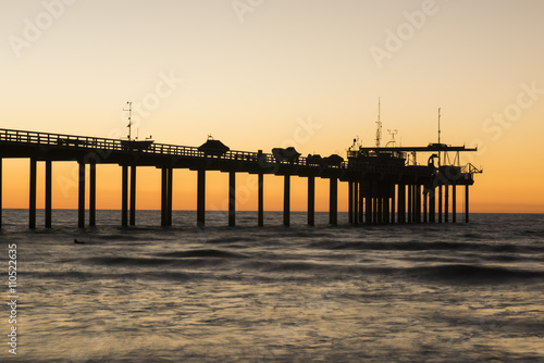 Scripps Pier during sunset in La Jolla, San Diego, California © Andriy Blokhin