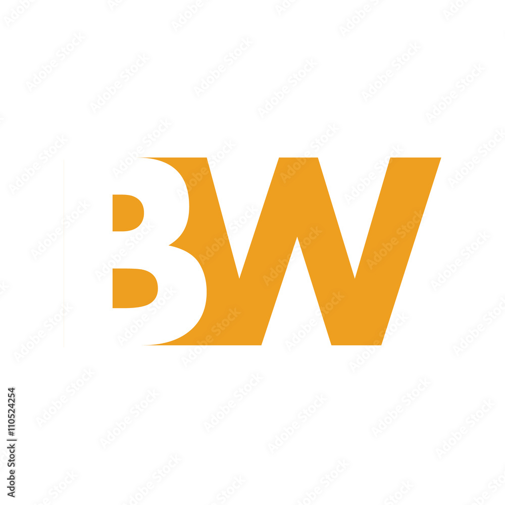 BW Logo | Vector Graphic Branding Letter Element | jpg, eps, path, web, app, art, ai | White Background BW Logo | Vector Graphic Branding Letter Element | jpg, eps, path, web, app, art, ai | White Background