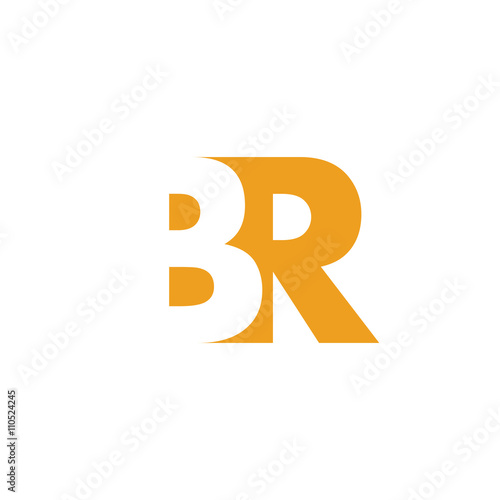 BR Logo | Vector Graphic Branding Letter Element | jpg, eps, path, web, app, art, ai | White Background