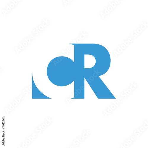 CR Logo | Vector Graphic Branding Letter Element | jpg, eps, path, web, app, art, ai | White Background